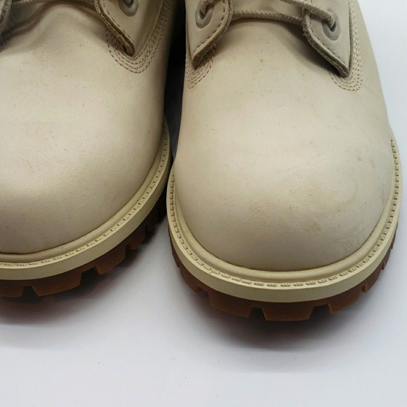 TIMBERLAND SIZE US 6 1/2 COLOR OFF WHITE CREAM CONDITION USED 2X - Picture 7 of 11
